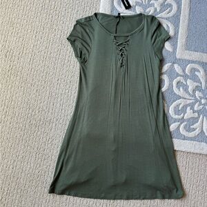 Express olive green dress
